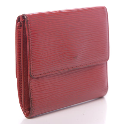Louis Vuitton Epi Elise Wallet Castillan Red 3 of 12