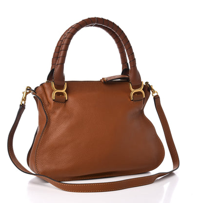 Chloe Calfskin Medium Marcie Satchel Tan 2 of 9
