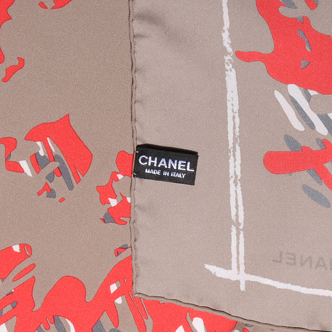 Chanel Silk CC Square Scarf 4 of 10