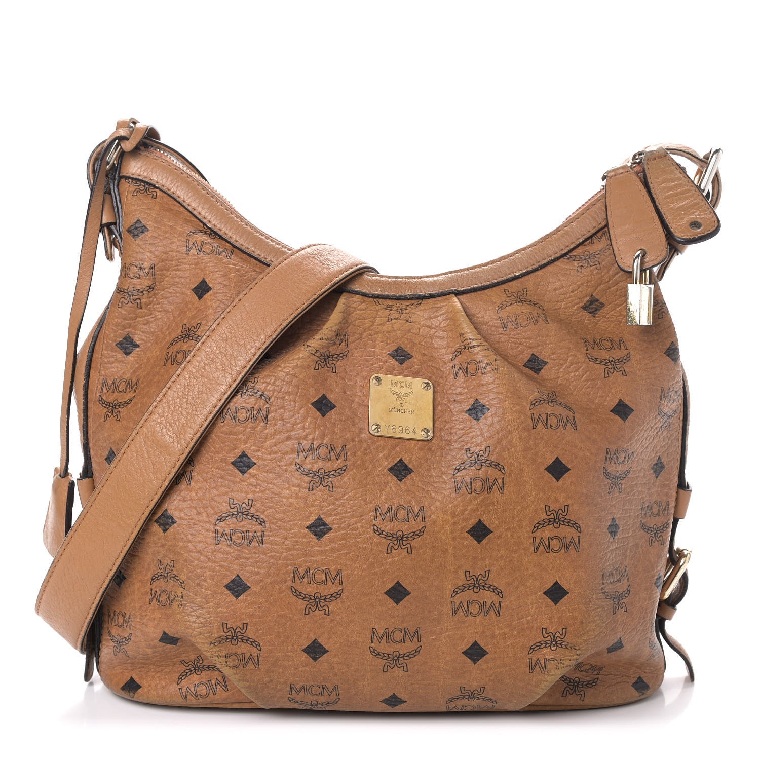 MCM Visetos Hobo Cognac 1 of 7