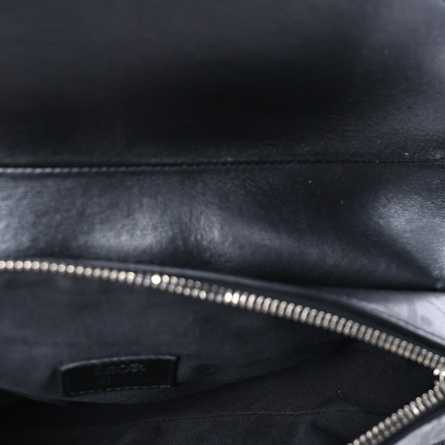 Christian Dior Calfskin Perforated Oblique Galaxy Mens Saddle Bag  Black 4 of 7