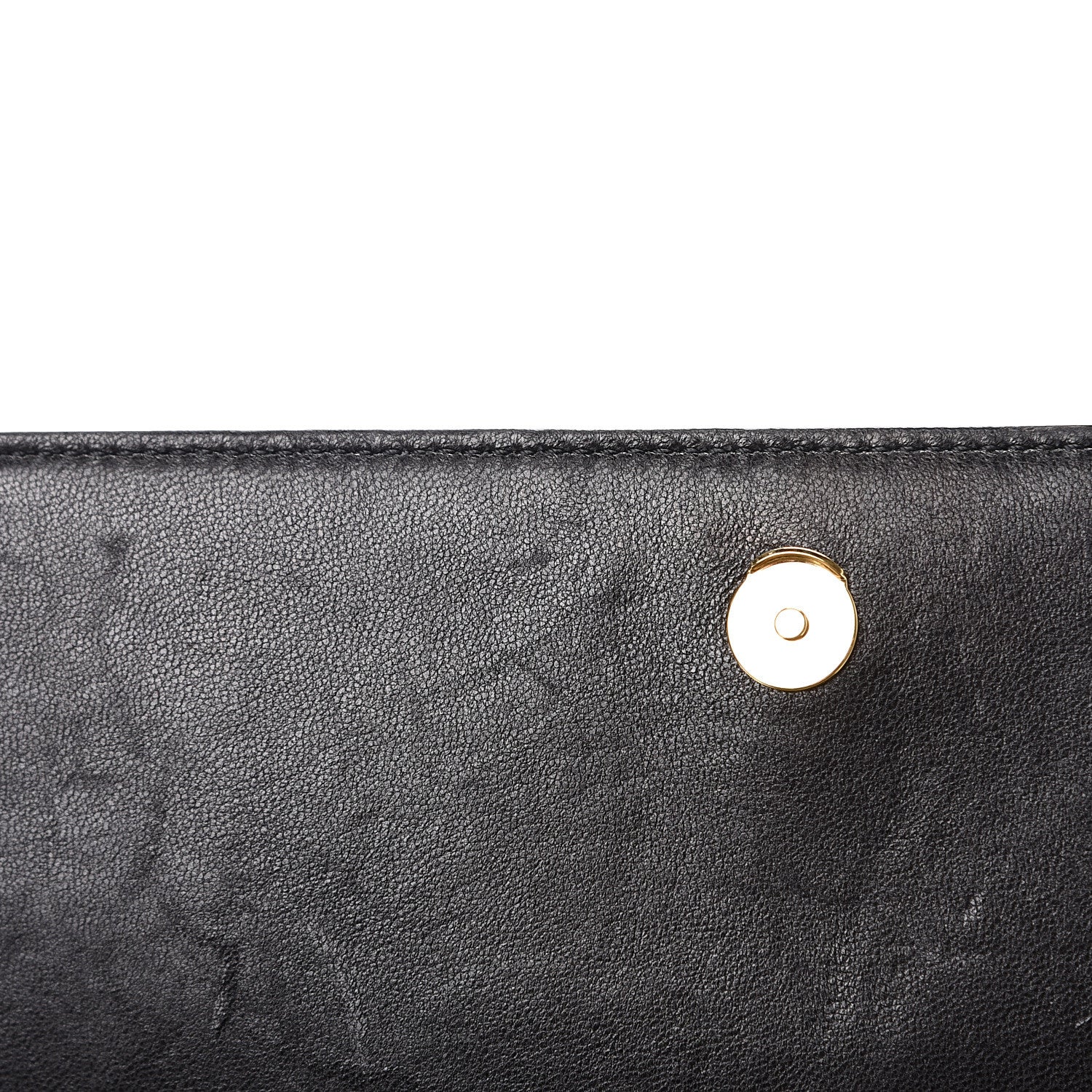 Saint Laurent Lambskin Diamond Quilted Monogram Angie Chain Bag Black 11 of 17