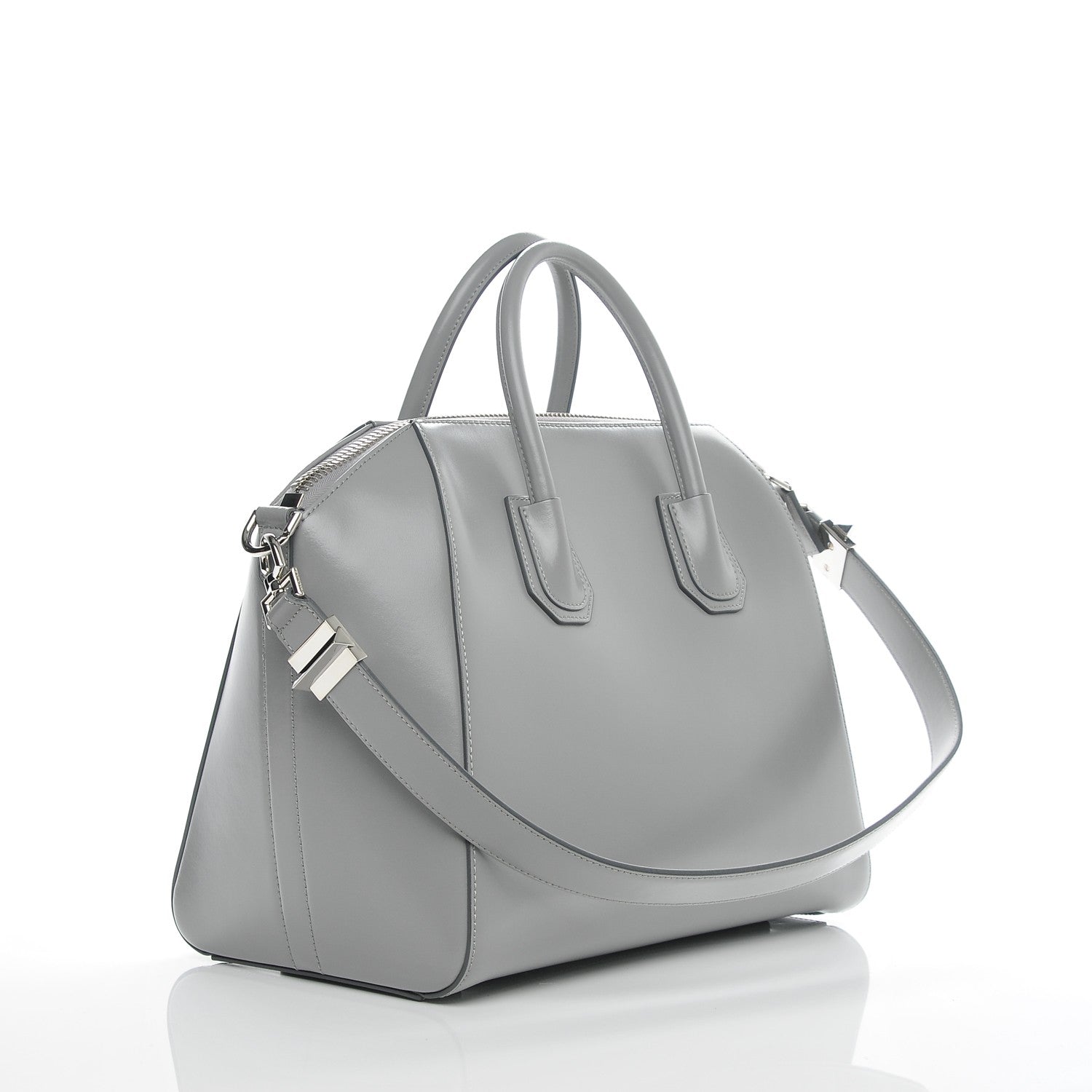 Givenchy Shiny Lord Calfskin Medium Antigona Pearl Grey 3 of 7