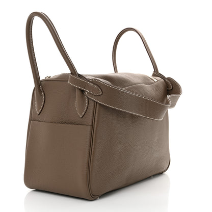 Hermes Taurillon Clemence Lindy 34 Etoupe 3 of 11