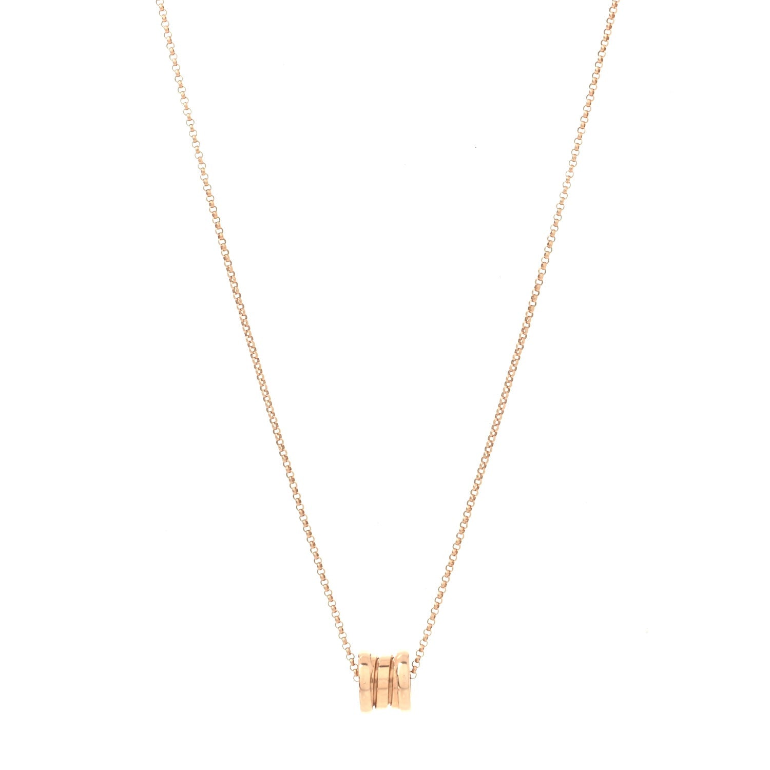 Bvlgari 18K Rose Gold B.Zero1 Pendant Necklace 2 of 6