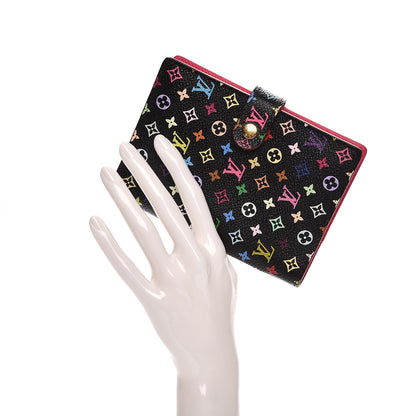 Louis Vuitton Monogram Multicolor Small Ring Agenda Cover Black Grenade 2 of 7