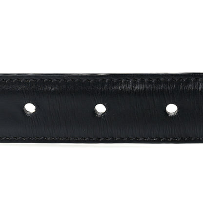 Celine Box Calfskin Small 25mm Triomphe Belt 75 30 Black 3 of 4