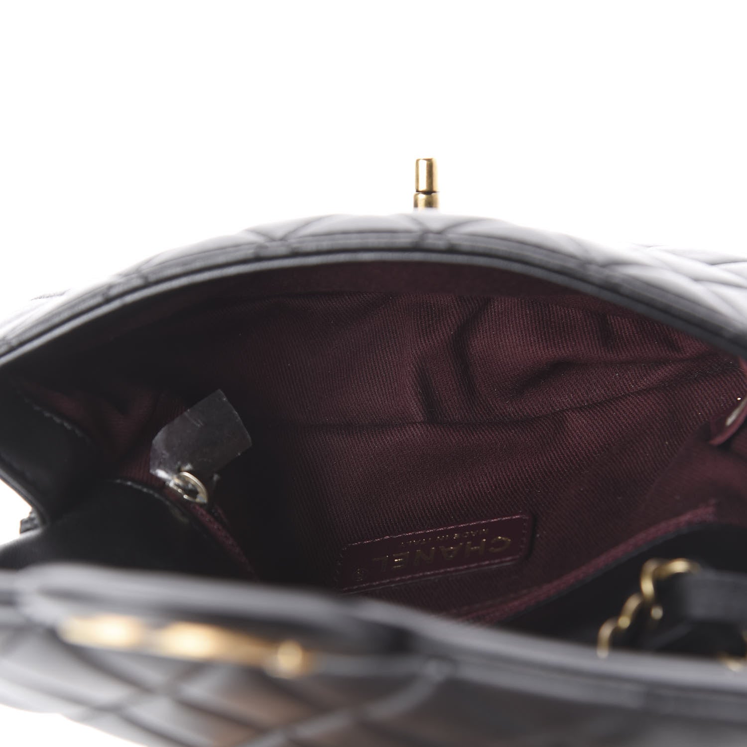 Chanel Lambskin Small Grocery By Flap Black 7 of 15