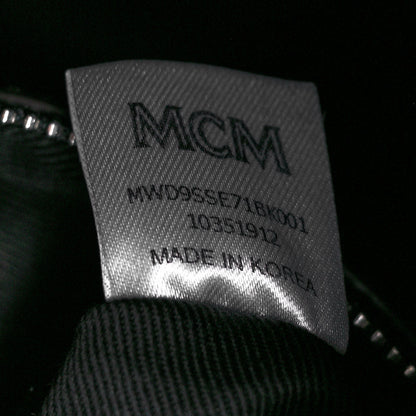 MCM Visetos Small Essential Drawstring Bucket Bag Black 7 of 15