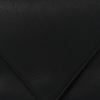 Bottega Veneta Calfskin Mount Envelope Bag Black 8 of 10
