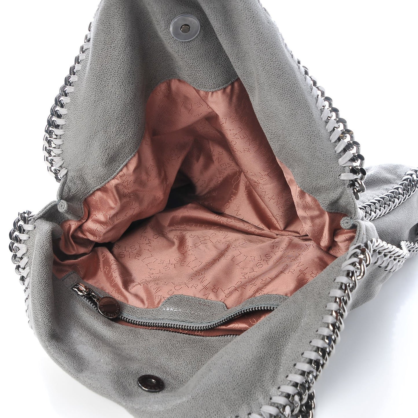 Shaggy Deer Falabella Fold Over Tote Grey