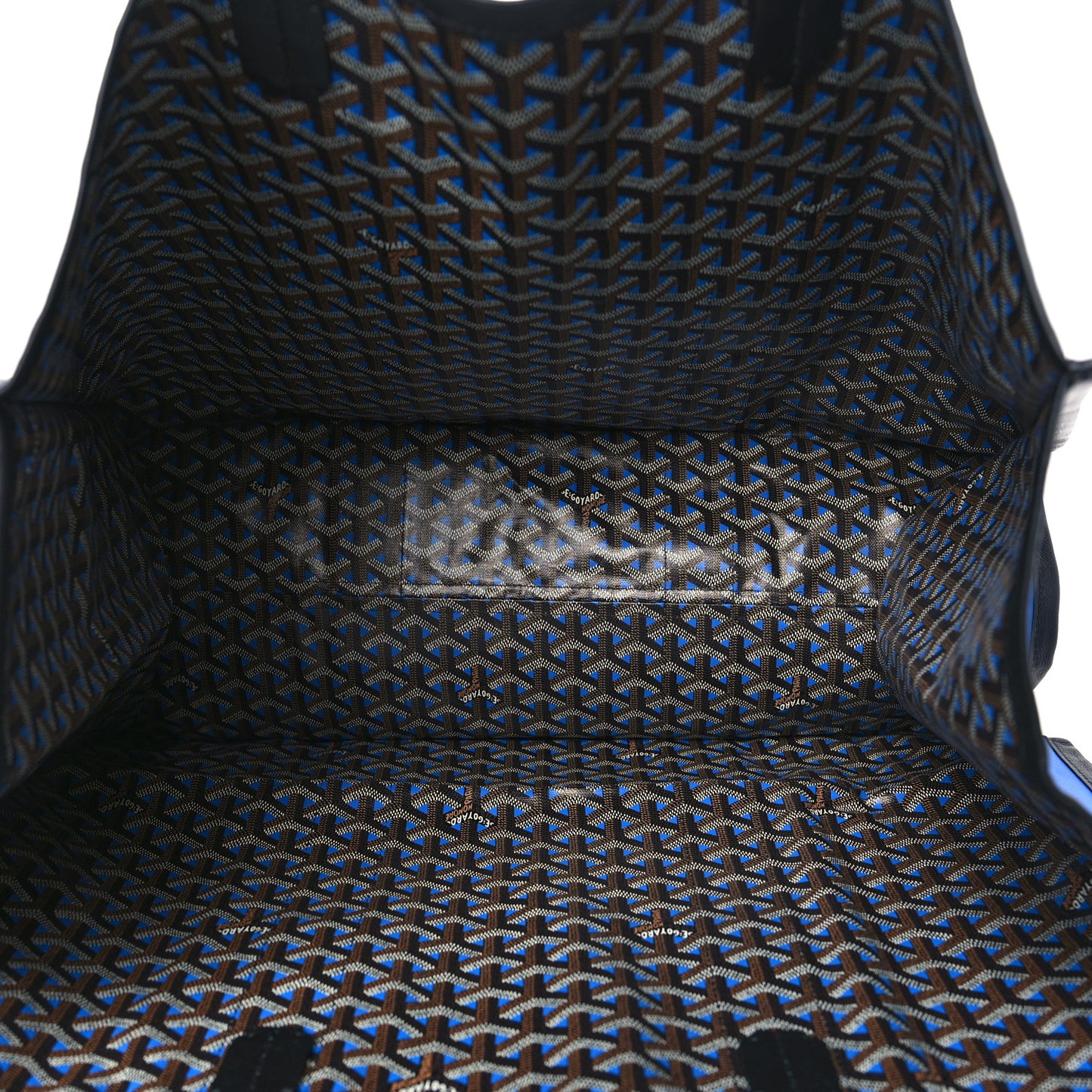 Goyardine Reversible Roseline Black Sky Blue