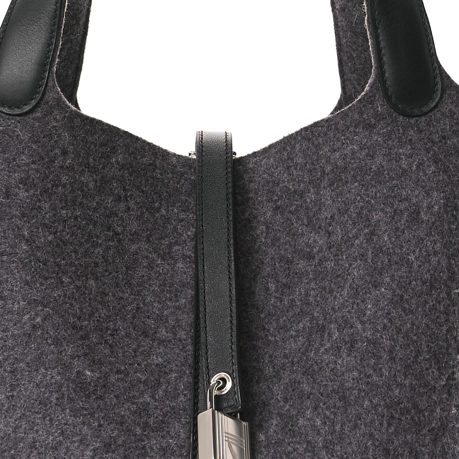 Hermes Feutre Swift Picotin Lock 22 MM Gris Moyen Black 8 of 11