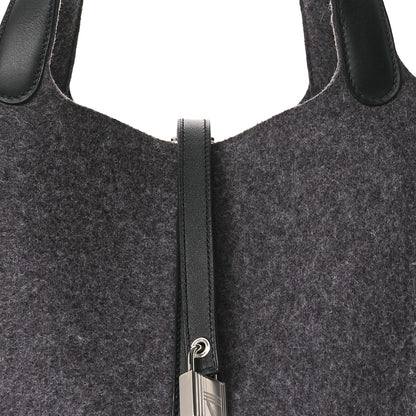 Hermes Feutre Swift Picotin Lock 22 MM Gris Moyen Black 8 of 11