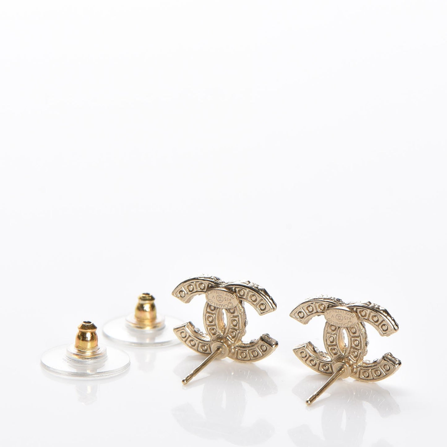 Pearl CC Earrings Light Gold