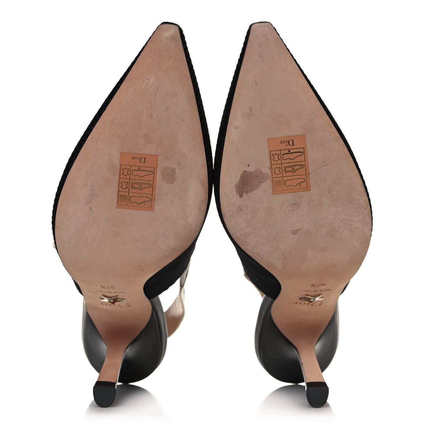 Technical Canvas Ribbon J'Adior Slingback 100mm Pumps 37.5 Black