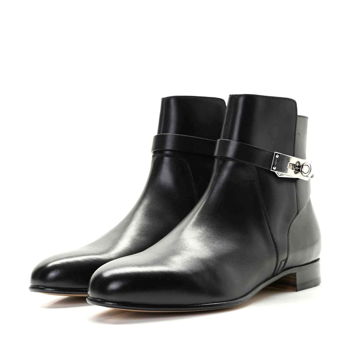 Calfskin Neo Low Boots 35.5 Black