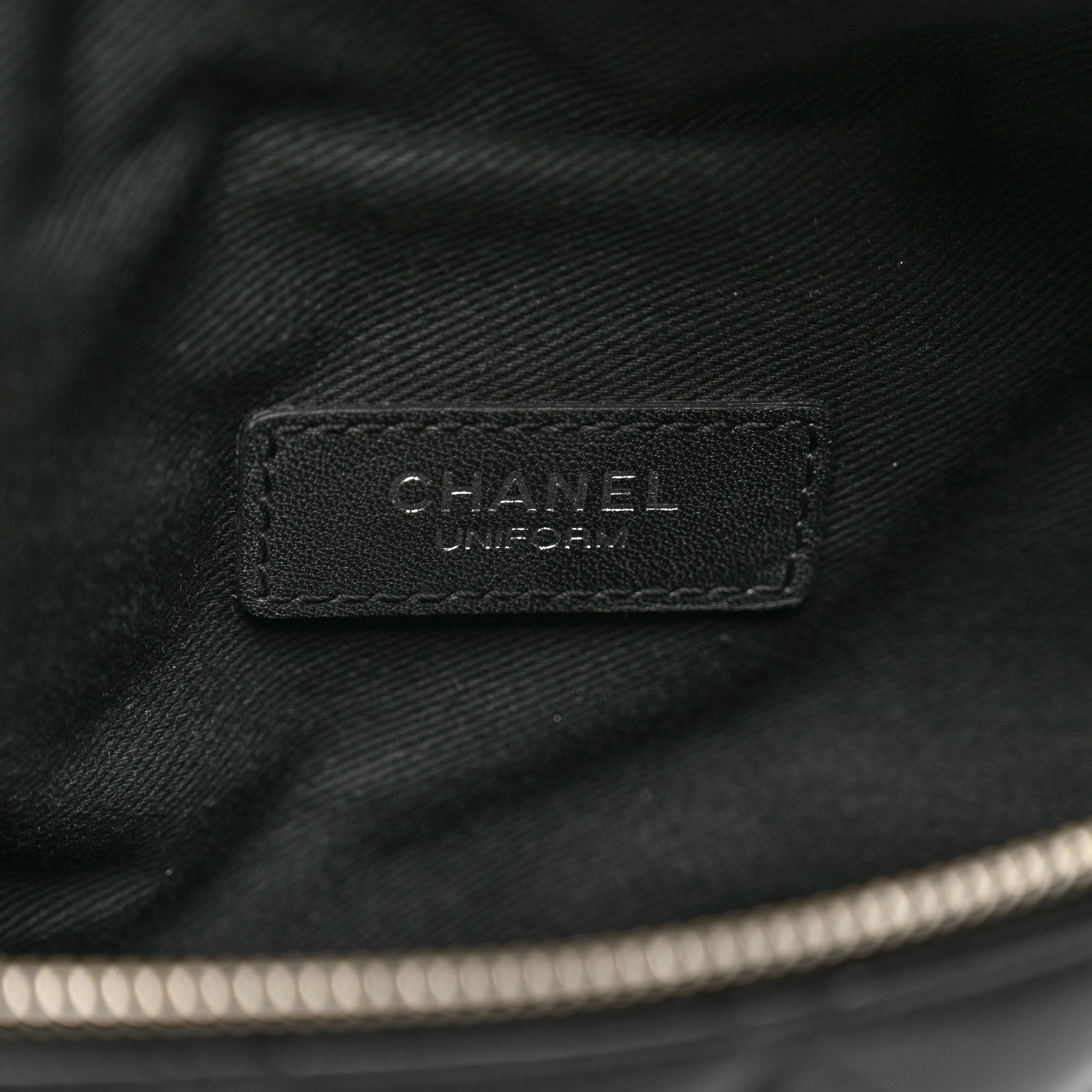 Chanel Calfskin Quilted Waist Belt Bag Black 7 of 7