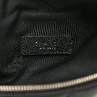 Chanel Calfskin Quilted Waist Belt Bag Black 7 of 7