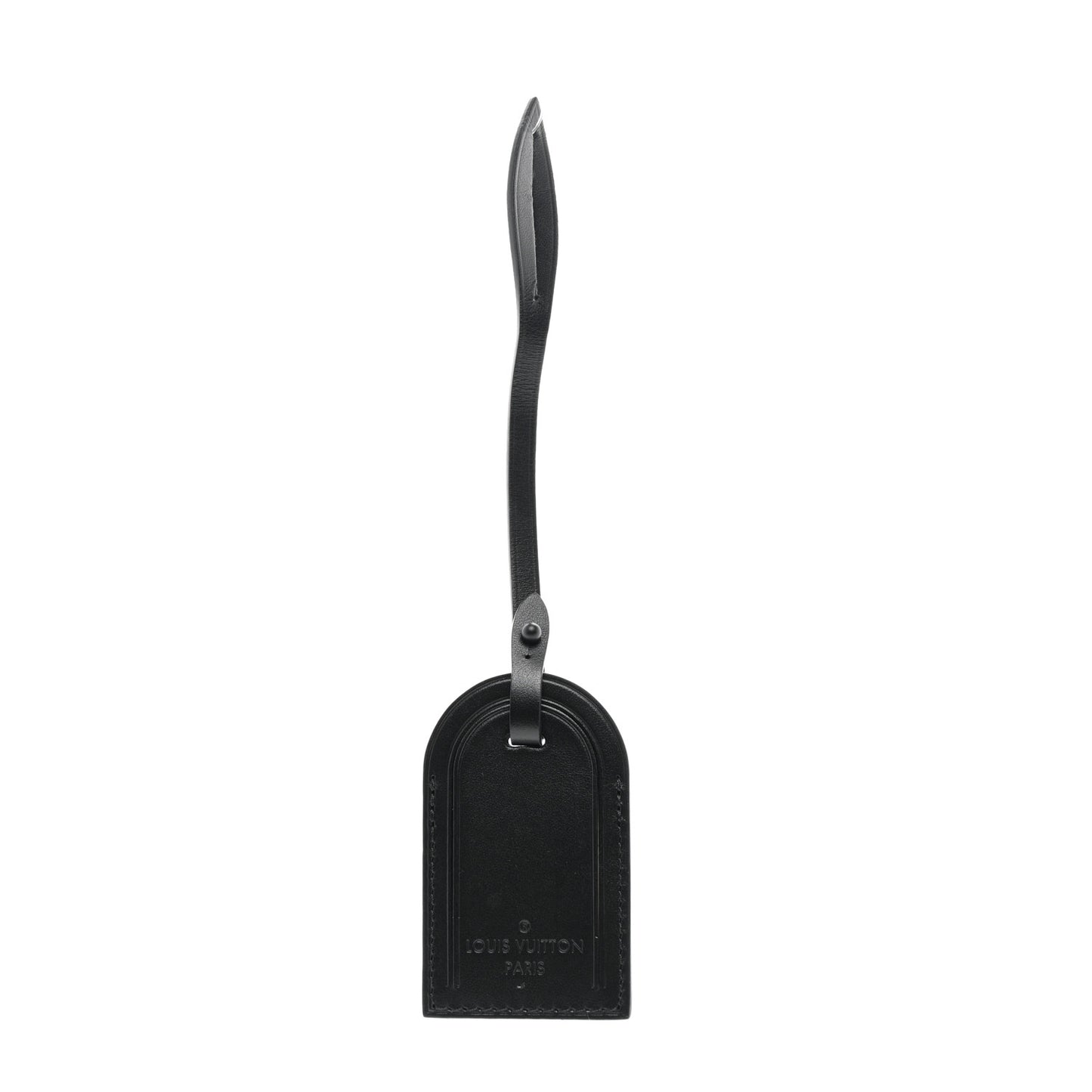 Calfskin Luggage Tag Black