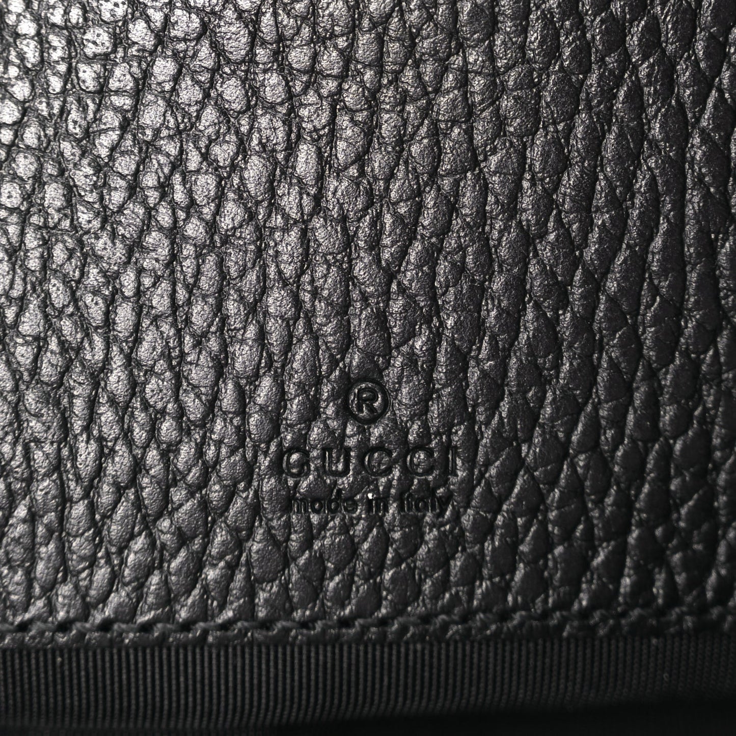 Dollar Calfskin Super Mini GG Marmont Chain Shoulder Bag Black
