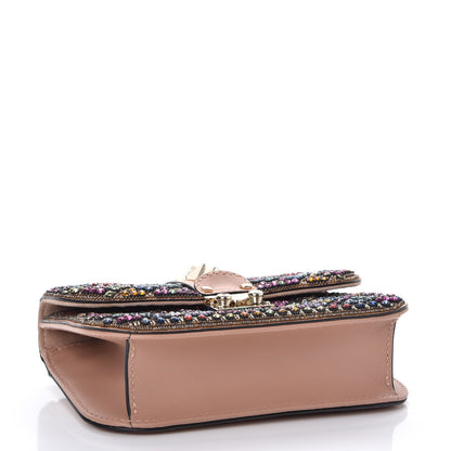 Valentino Garavani Vitello Crystal Embellished Small Glam Lock Rockstud Flap Multicolor 5 of 10