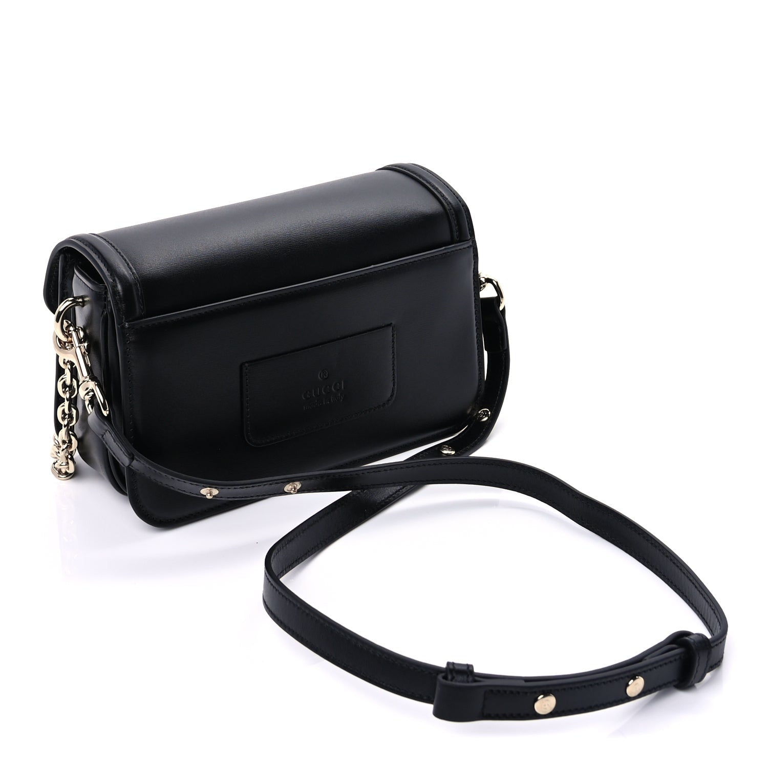 Gucci Calfskin Go Small Shoulder Bag  Black 2 of 8