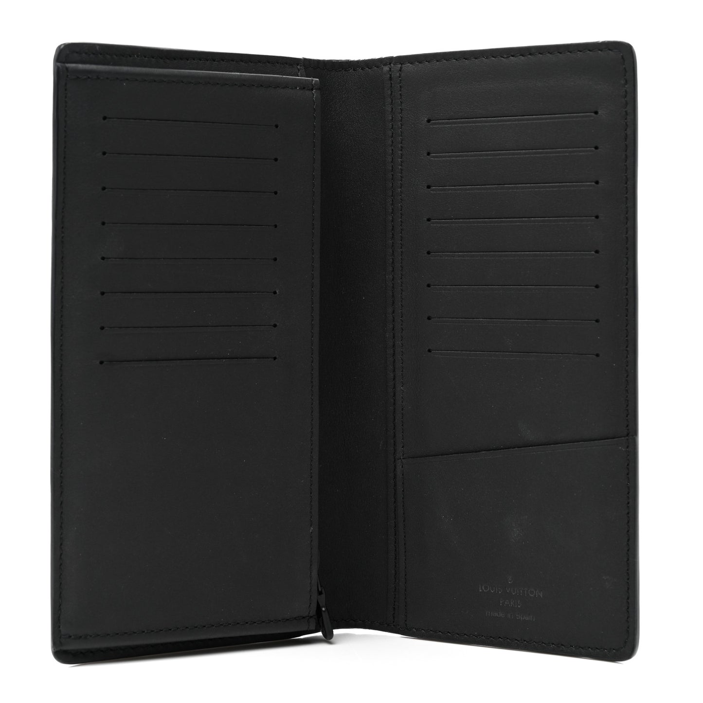 Calfskin Monogram Shadow Brazza Wallet Black