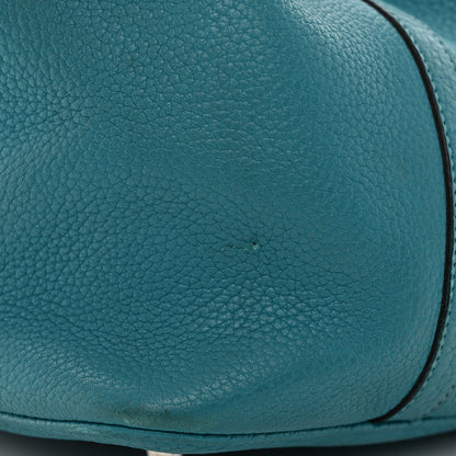 Hermes Taurillon Clemence Picotin Lock 22 MM Turquoise 12 of 14