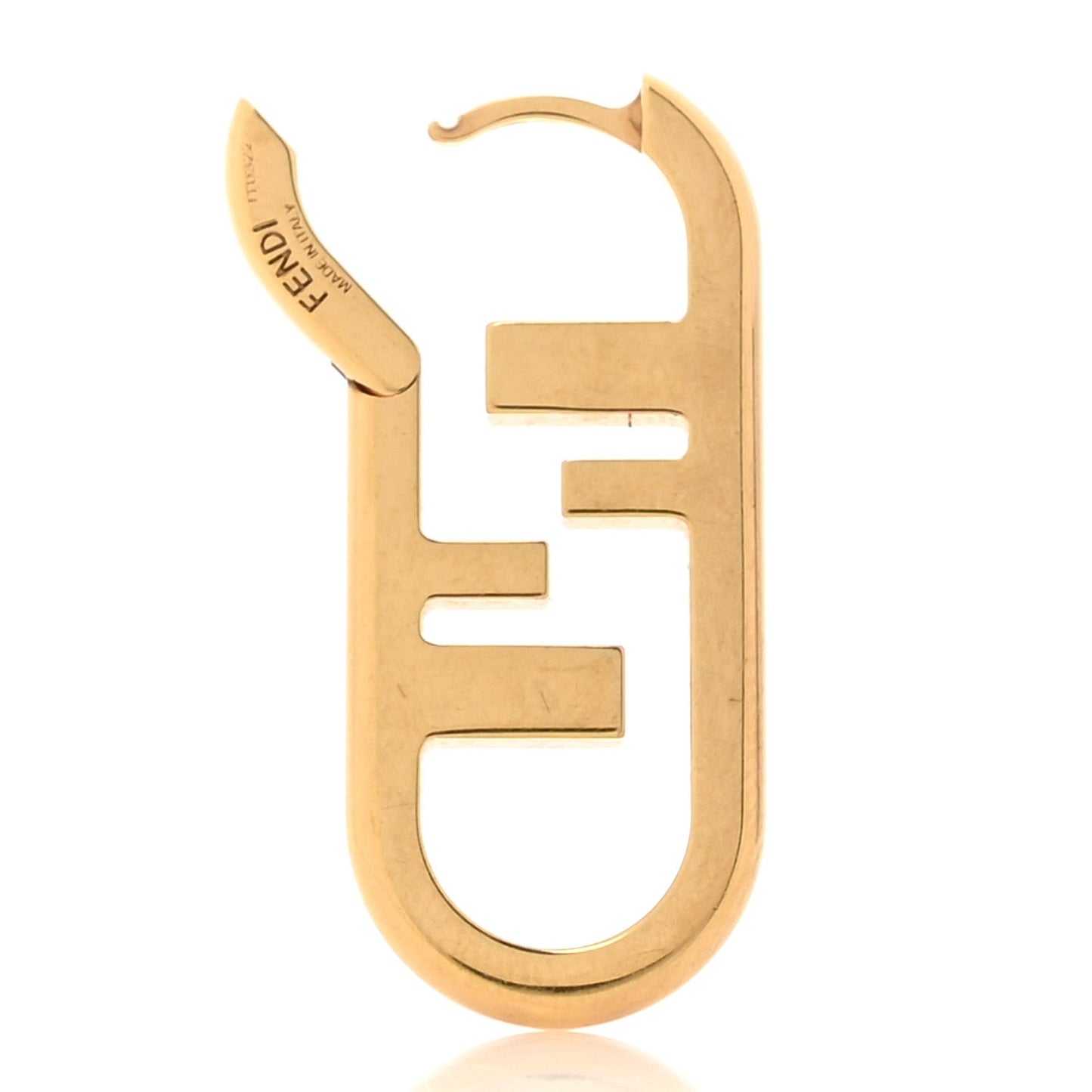 Metal FF O'Lock Single Earring Gold