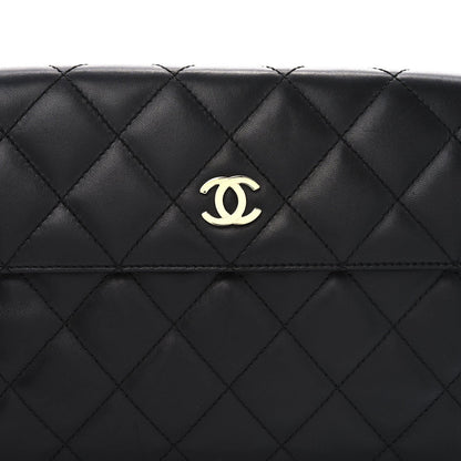 Chanel Lambskin Quilted Clutch Black 7 of 7