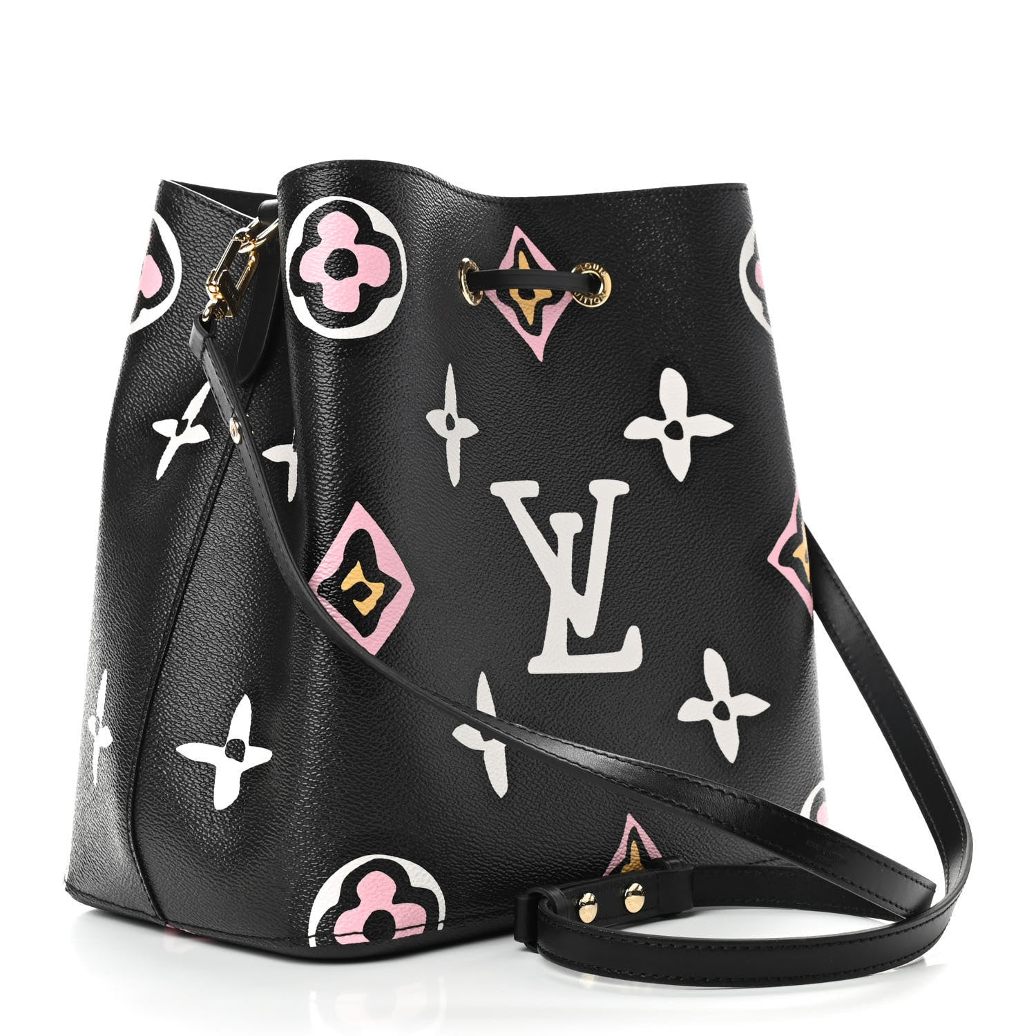 Louis Vuitton Monogram Giant Wild At Heart Neonoe MM Black 3 of 9