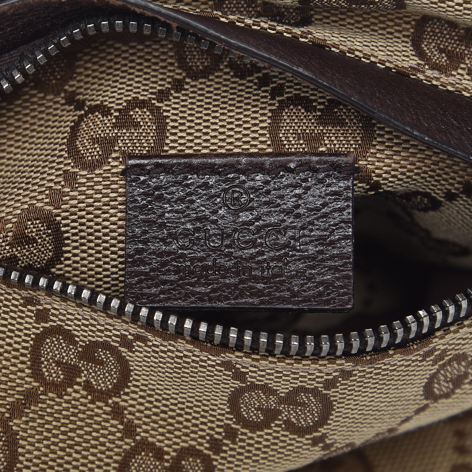 Gucci Monogram Web Belt Bag Dark Brown 7 of 8