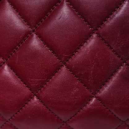 Chanel Glazed Calfskin Quilted Large Perfect Edge Flap Red 16 of 25