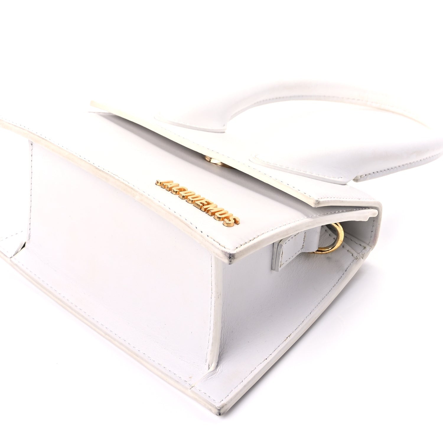 Jacquemus Smooth Calfskin Le Chiquito Moyen  White 7 of 8