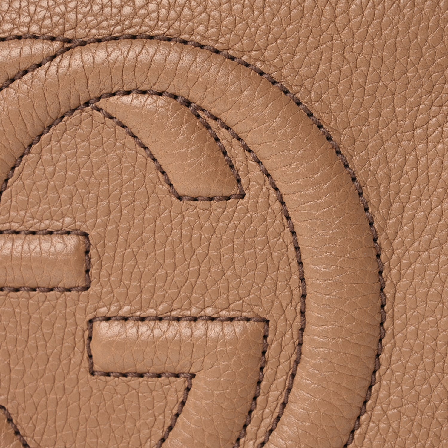 Gucci Pebbled Calfskin Small Soho Disco Bag Camelia 7 of 9