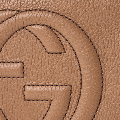 Gucci Pebbled Calfskin Small Soho Disco Bag Camelia 7 of 9
