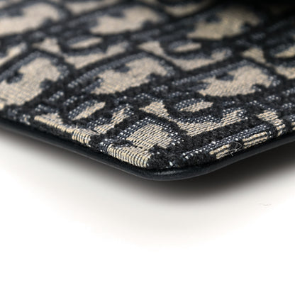 Christian Dior Oblique Saddle Large Zipped Wallet Blue 7 of 7