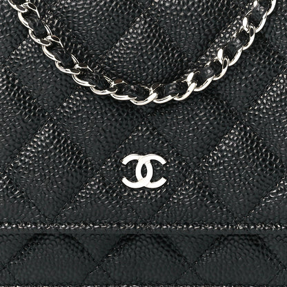 Chanel Caviar Quilted Wallet on Chain WOC Black 9 of 13
