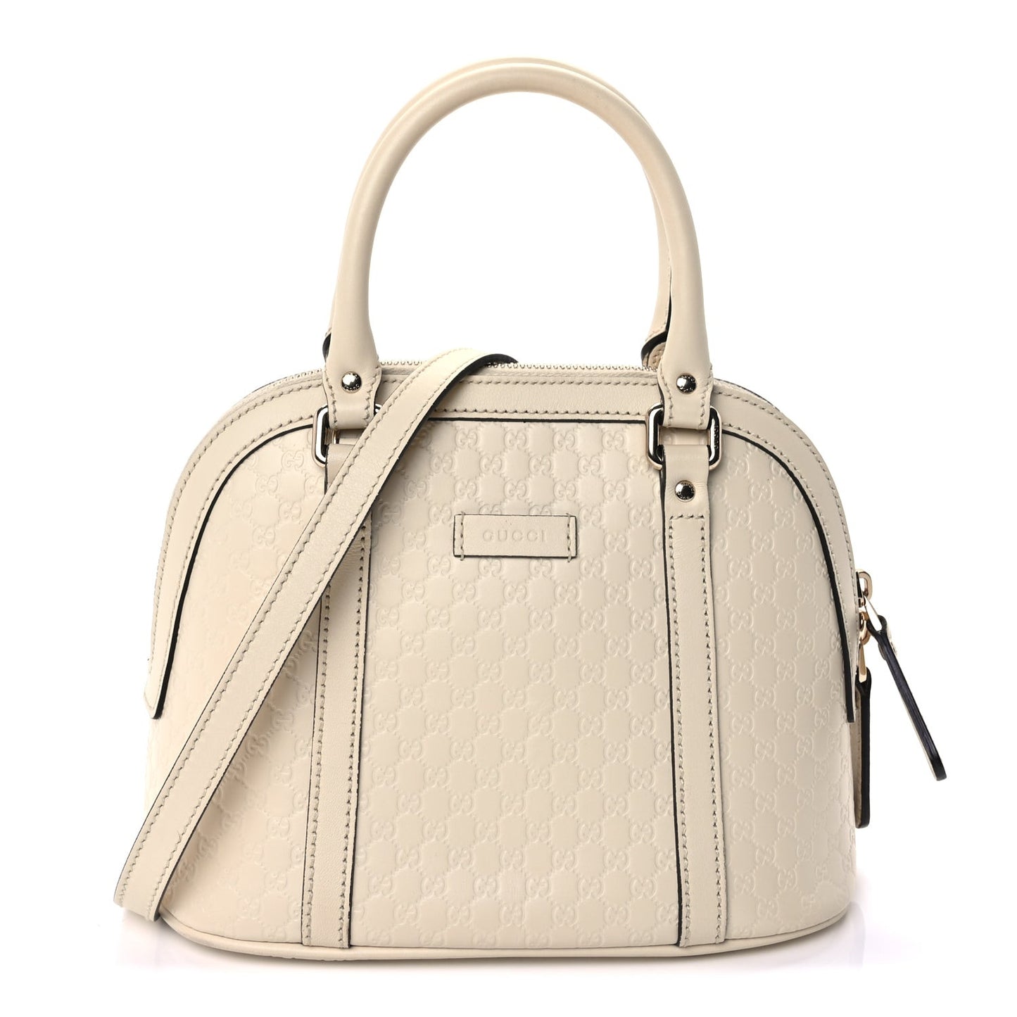 Soft Microguccissima Mini Dome Bag Ivoire