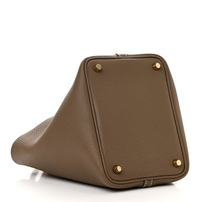 Hermes Taurillon Clemence Picotin Lock 18 PM Etoupe 3 of 10