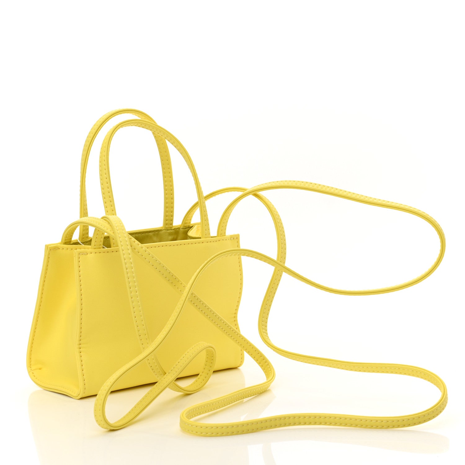 Telfar Vegan Leather Small Shopping Bag Margarine 3 of 10