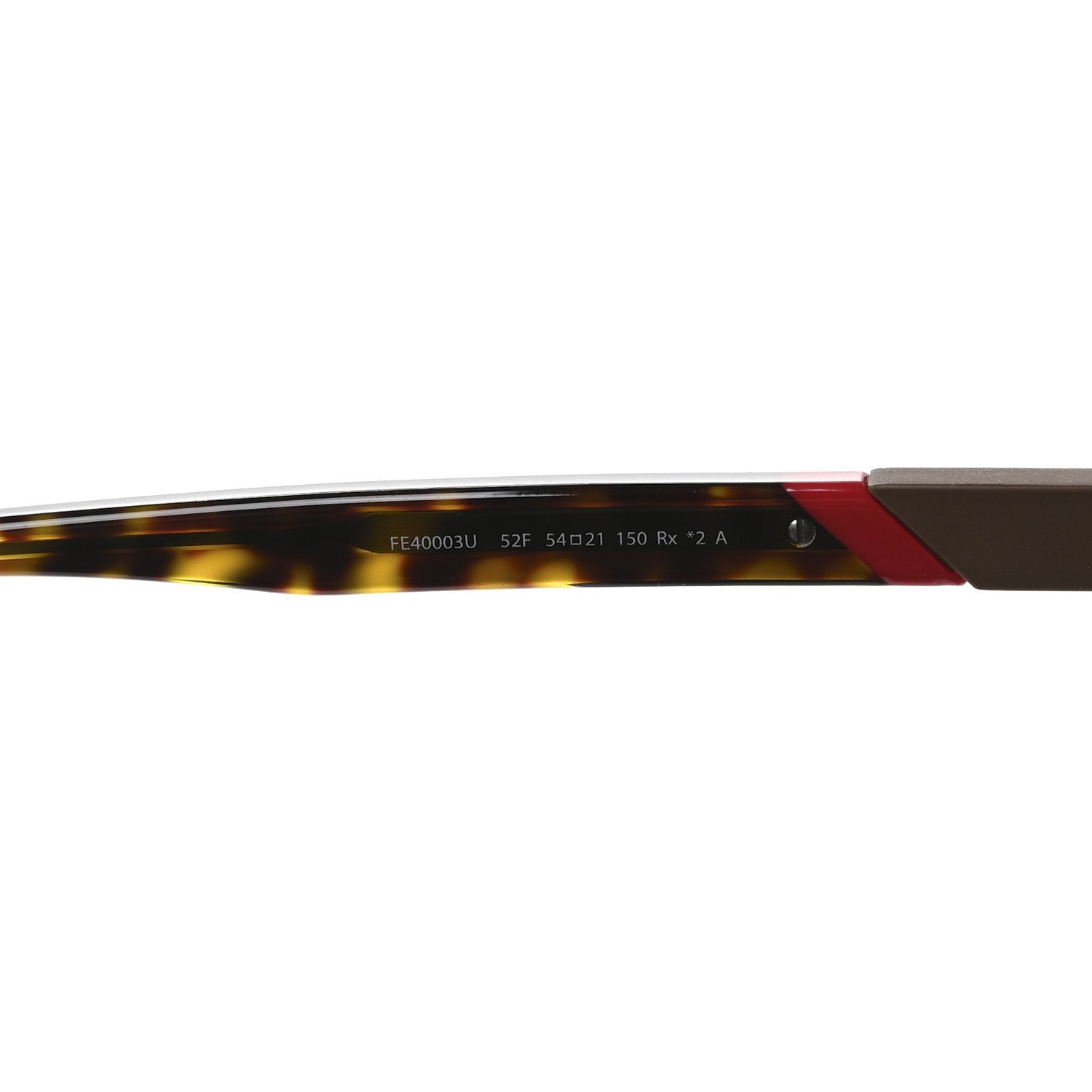 Fendi Acetate Aviator Diagonal Sunglasses FE40003U Havana 5 of 7