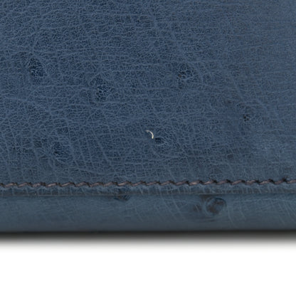 Hermes Ostrich Kelly Sellier 28 Bleu Roi 13 of 14