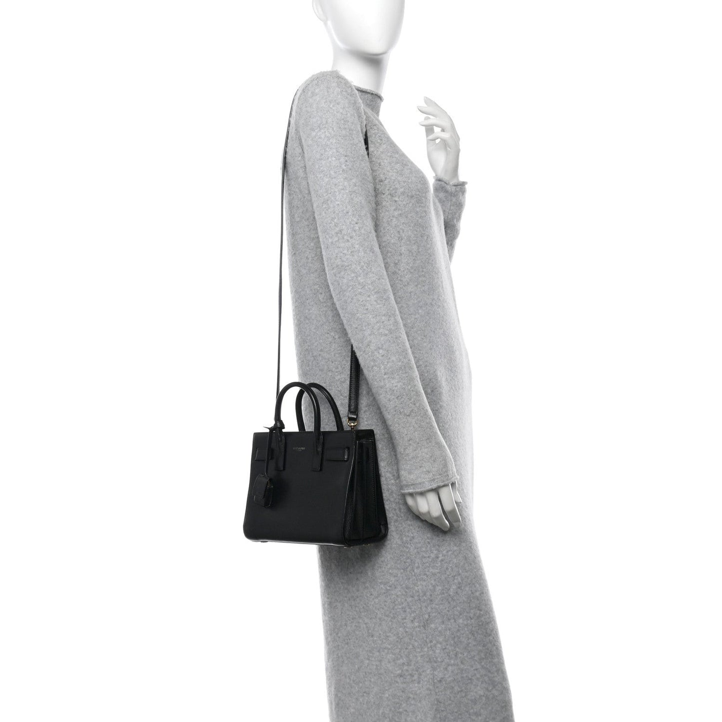 Calfskin Nano Sac De Jour Black