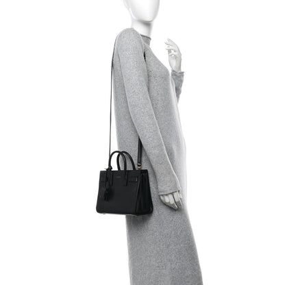 Saint Laurent Calfskin Nano Sac De Jour Black 2 of 7