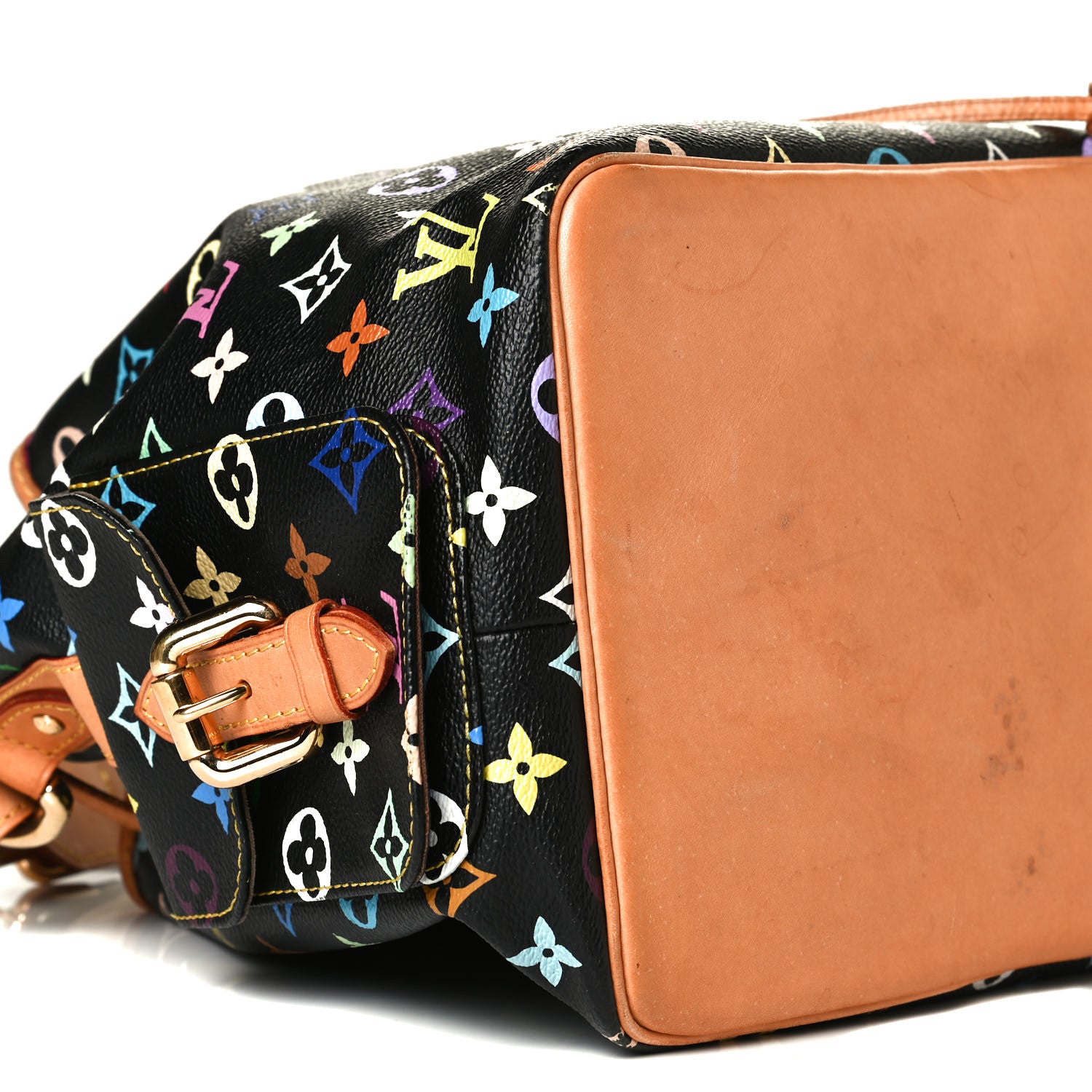 Louis Vuitton Monogram Multicolor Petit Noe Black 6 of 11