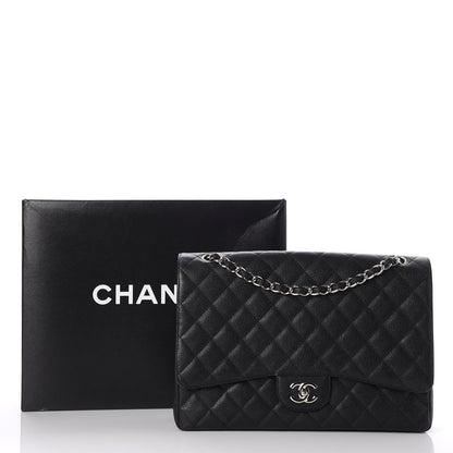 Chanel Caviar Quilted Maxi Single Flap Black 9 of 9