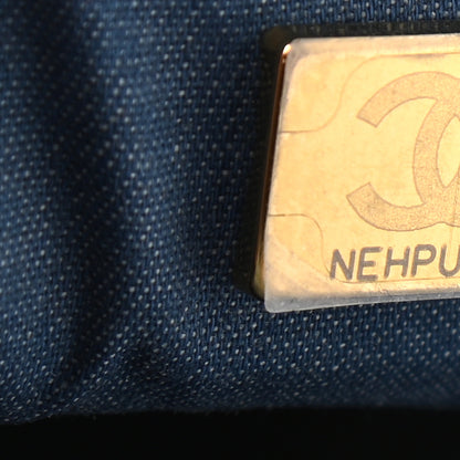 Chanel Denim Quilted Mini Pearl Crush Flap Blue 7 of 9