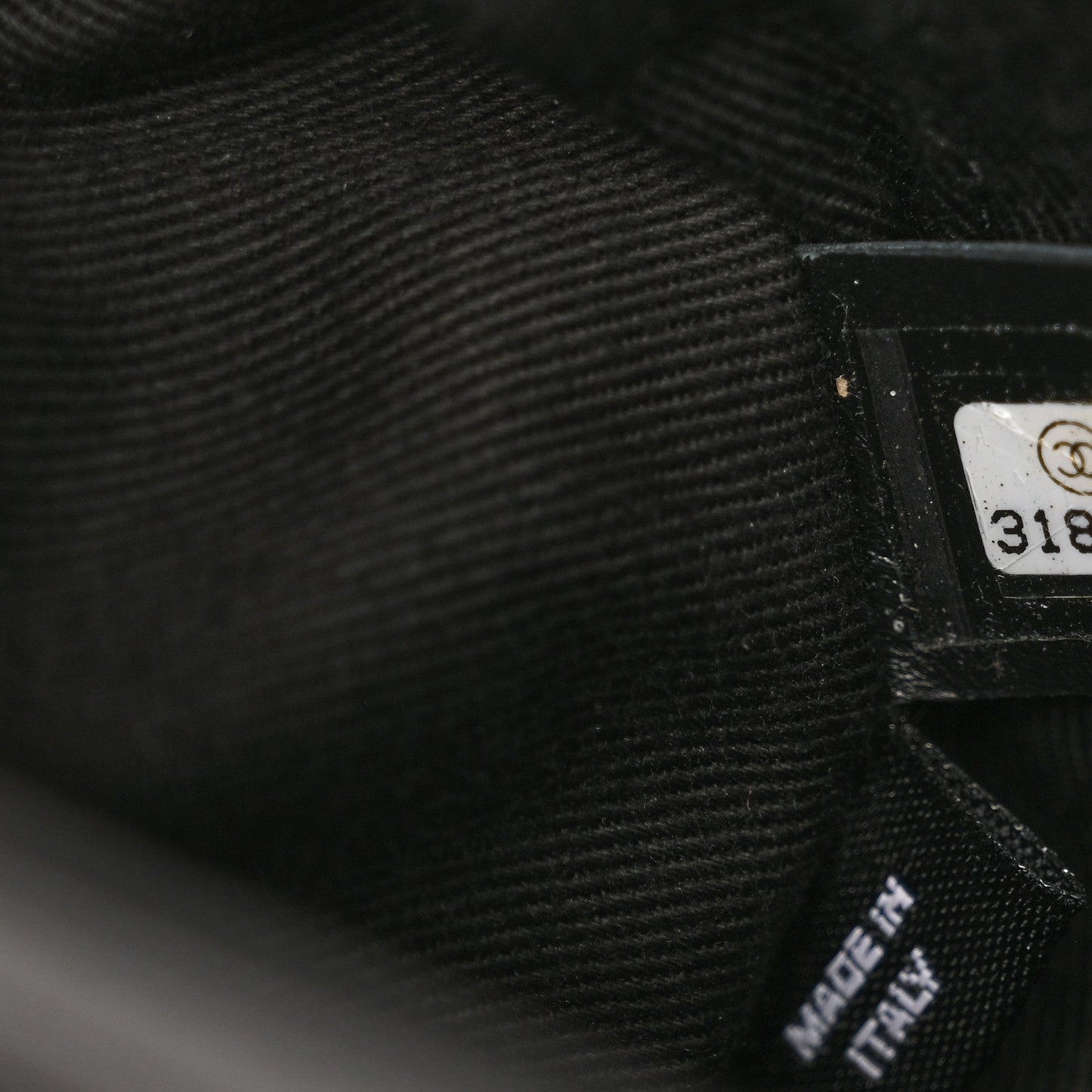 Calfskin Quilted CC Uniform Flap Belt Bag Black